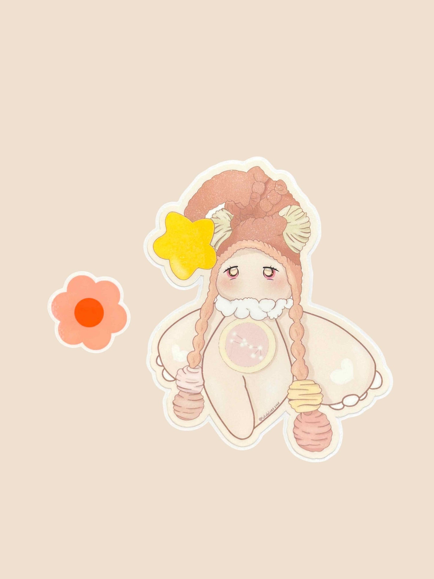 House of Stars Tauri - Pastel Easy Peel Vinyl Die Cut Sticker