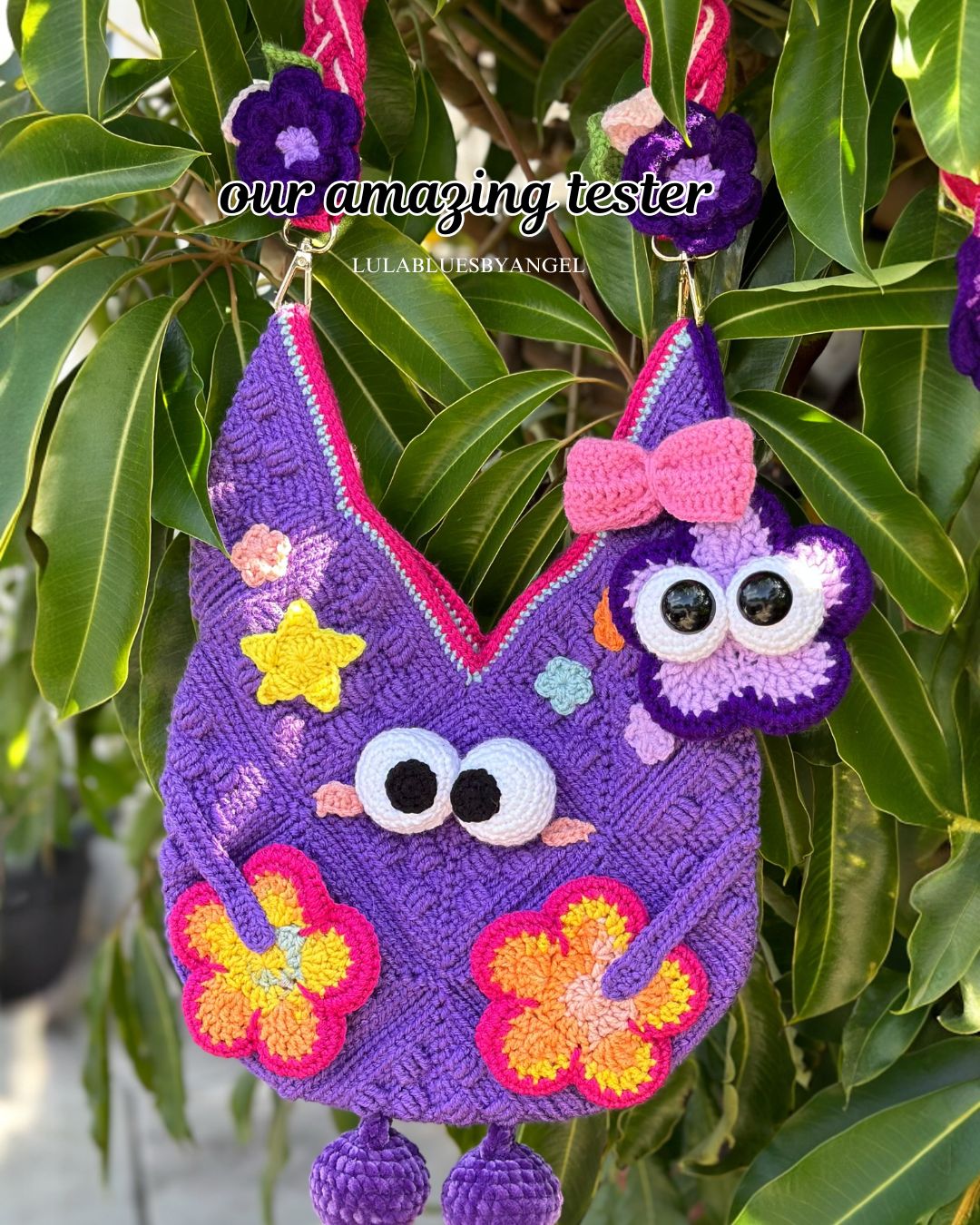 Googly tote ALL IN 1 crochet pattern