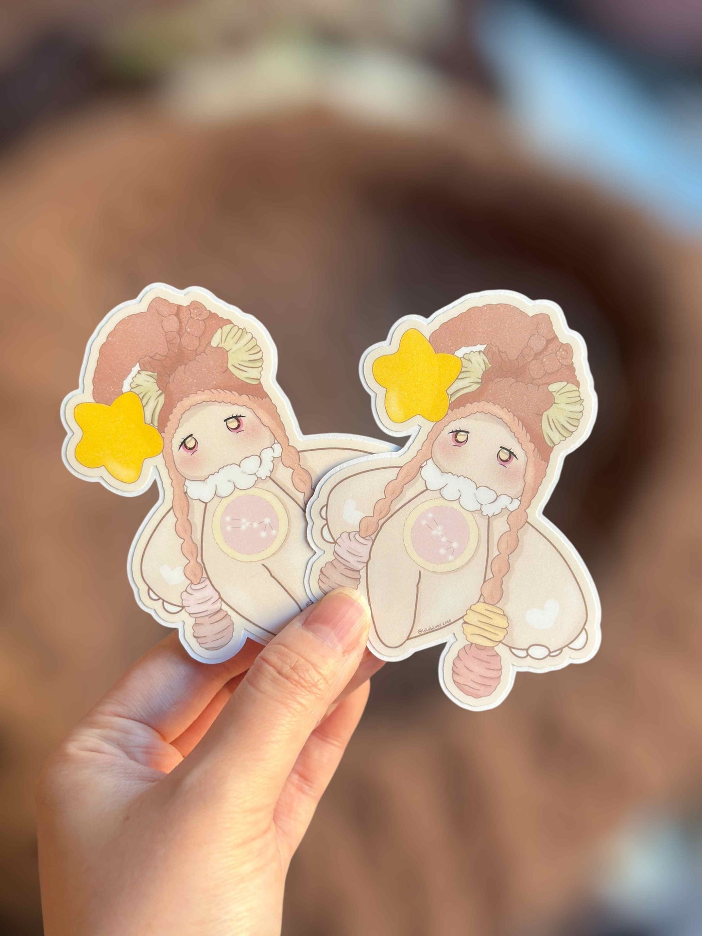 House of Stars Tauri - Pastel Easy Peel Vinyl Die Cut Sticker