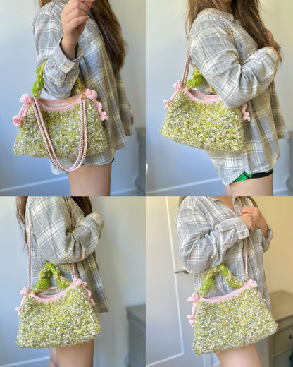 Tauri Top Handle Bag - Forest green (Ready stock)