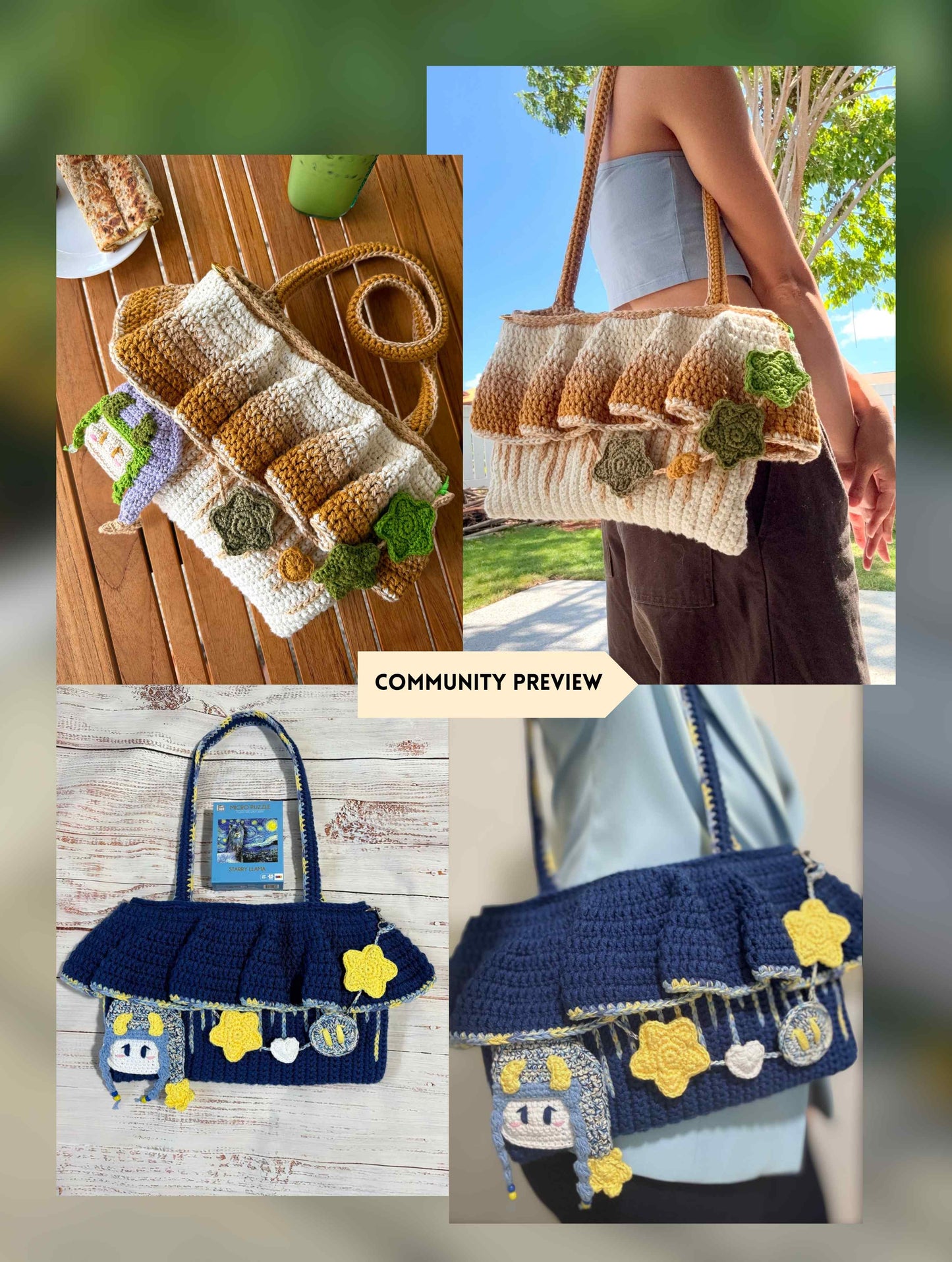 Tauri Twinkle Shoulder Bag Crochet Pattern