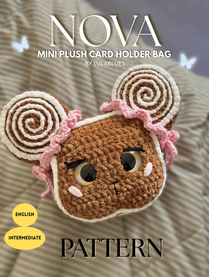 Mini Nova Plush Card Bag Crochet Pattern