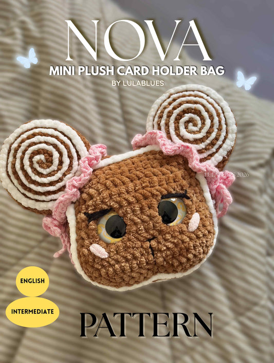Mini Nova Plush Card Bag Crochet Pattern