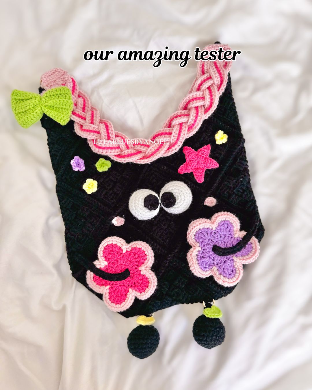 Googly tote ALL IN 1 crochet pattern
