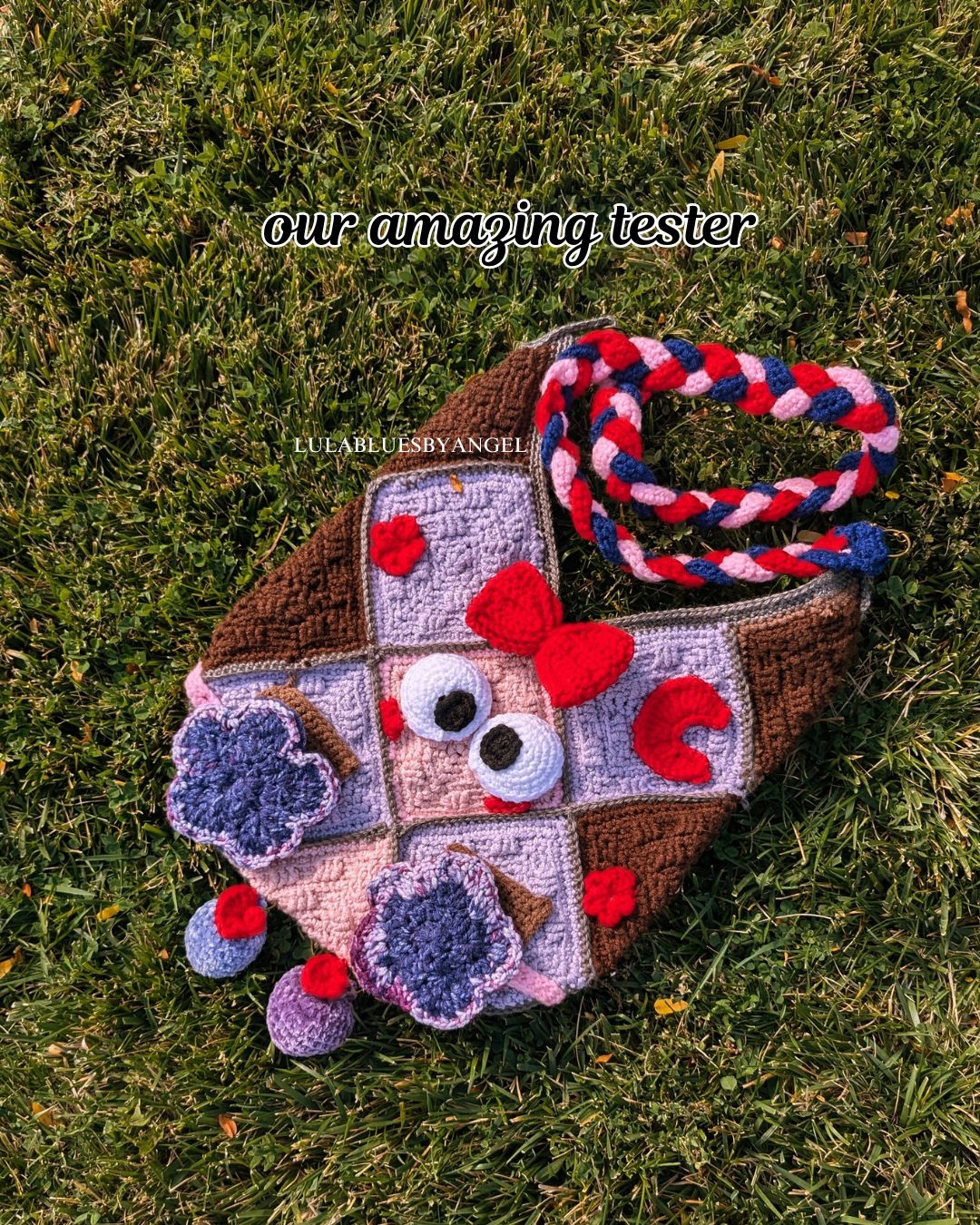 Googly tote ALL IN 1 crochet pattern