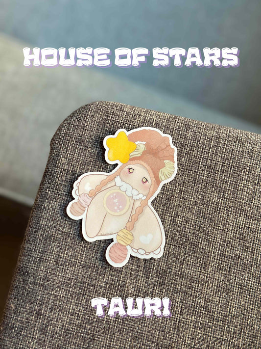 House of Stars Tauri Small - Pastel Easy Peel Vinyl Die Cut Sticker