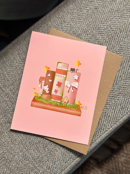 Tauri peek a book greeting card - set of 2