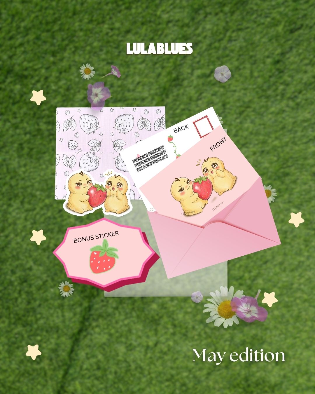 Feel Good Snail Mail Club Post Card and Sticker Subscription