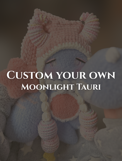Custom Your Own - Moonlight Tauri Plushie Jumbo Ver.2 (Made to Order)