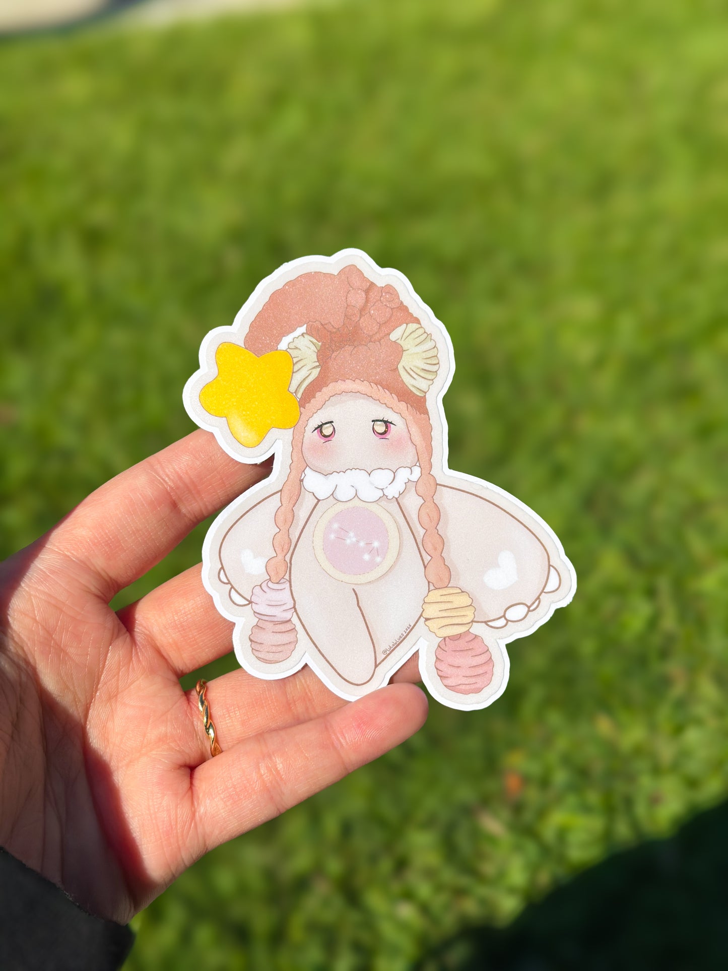 House of Stars Tauri - Pastel Easy Peel Vinyl Die Cut Sticker