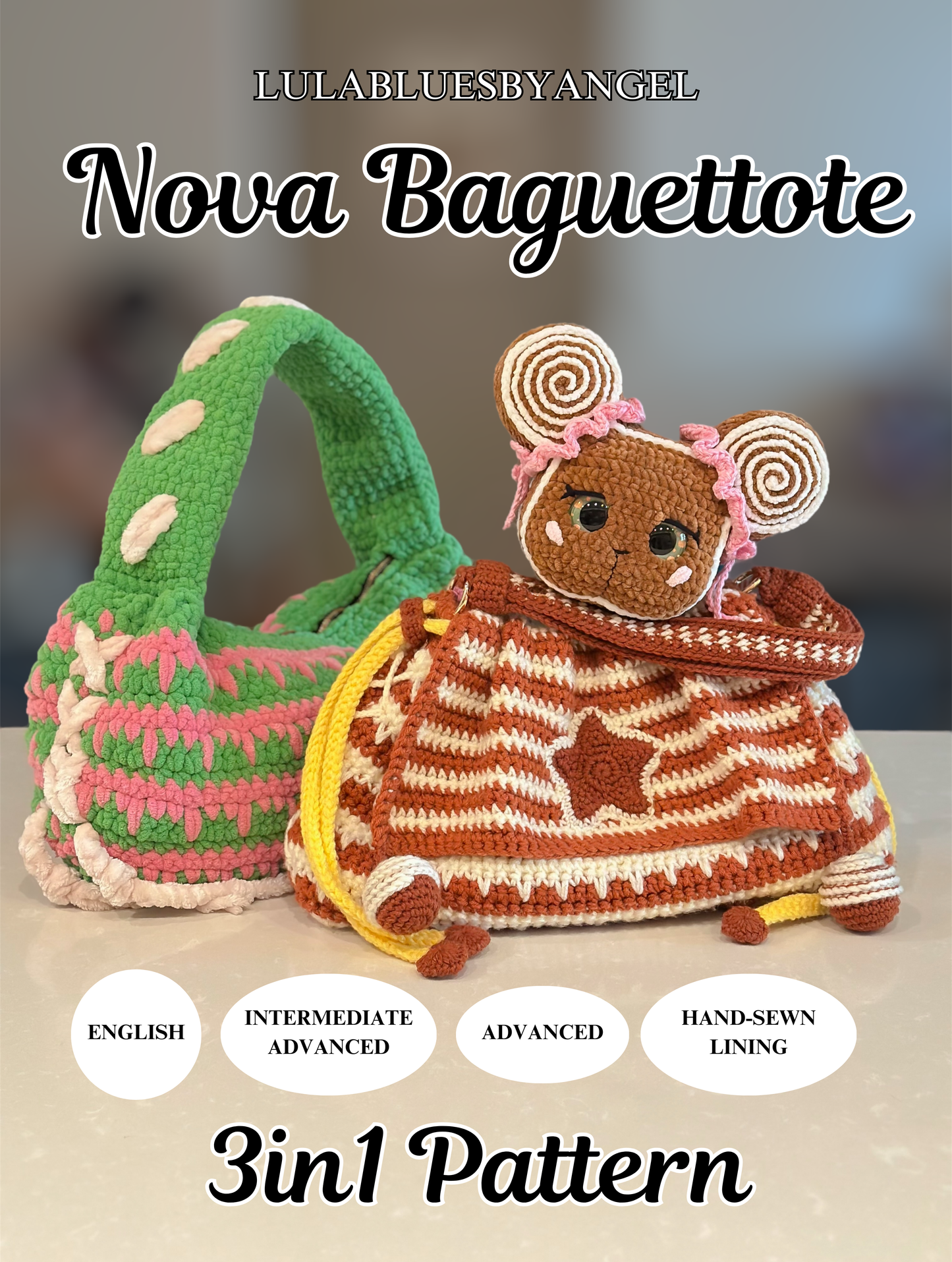 Nova Baguettote 3-in-1 Convertible Bag Crochet Patterns