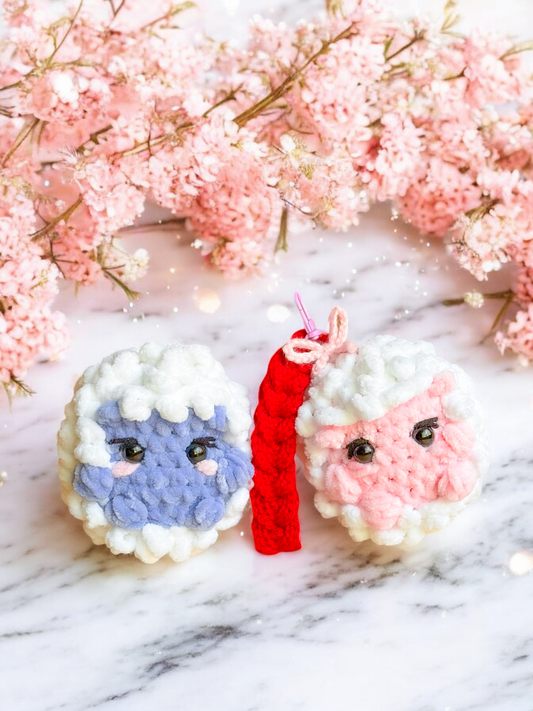 Winter hedgehog doll plushie