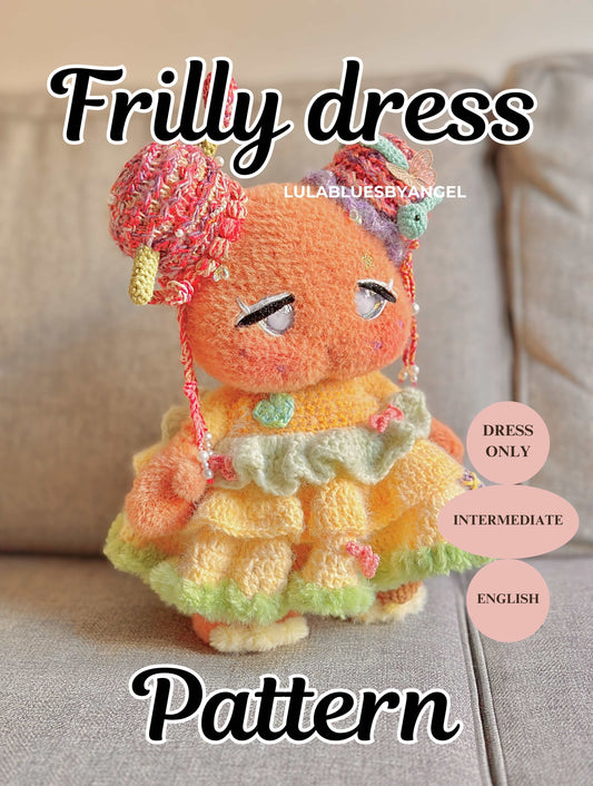Frilly dress crochet pattern