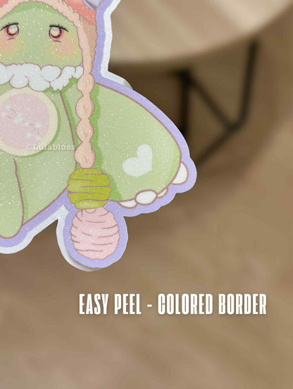 Tauri Easy Peel Vinyl Die Cut Sticker - Green (New Size)