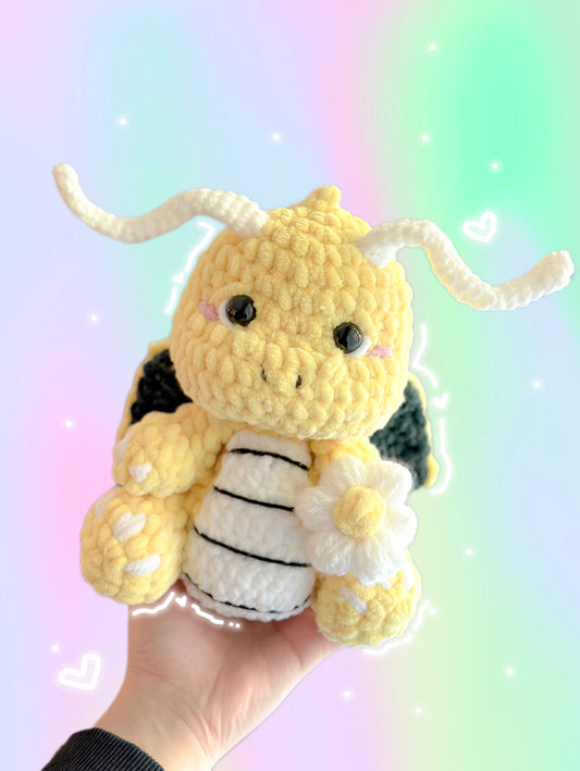 Dasiy Dragonite Plushie (made to order)