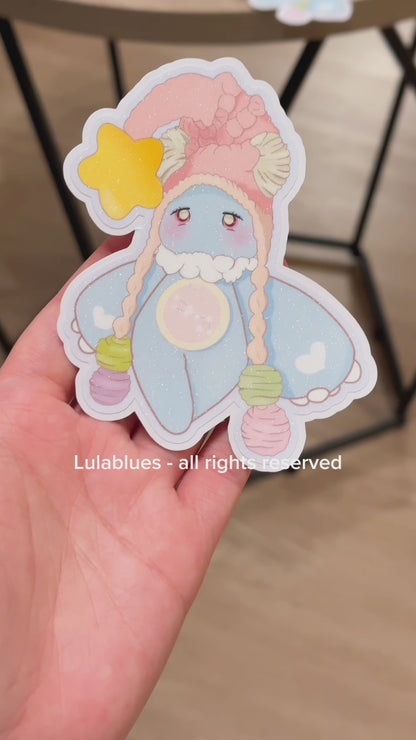 Tauri Easy Peel Vinyl Die Cut Sticker - Blue (New Size)